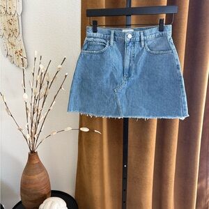 Frame Denim Blue Mini Skirt